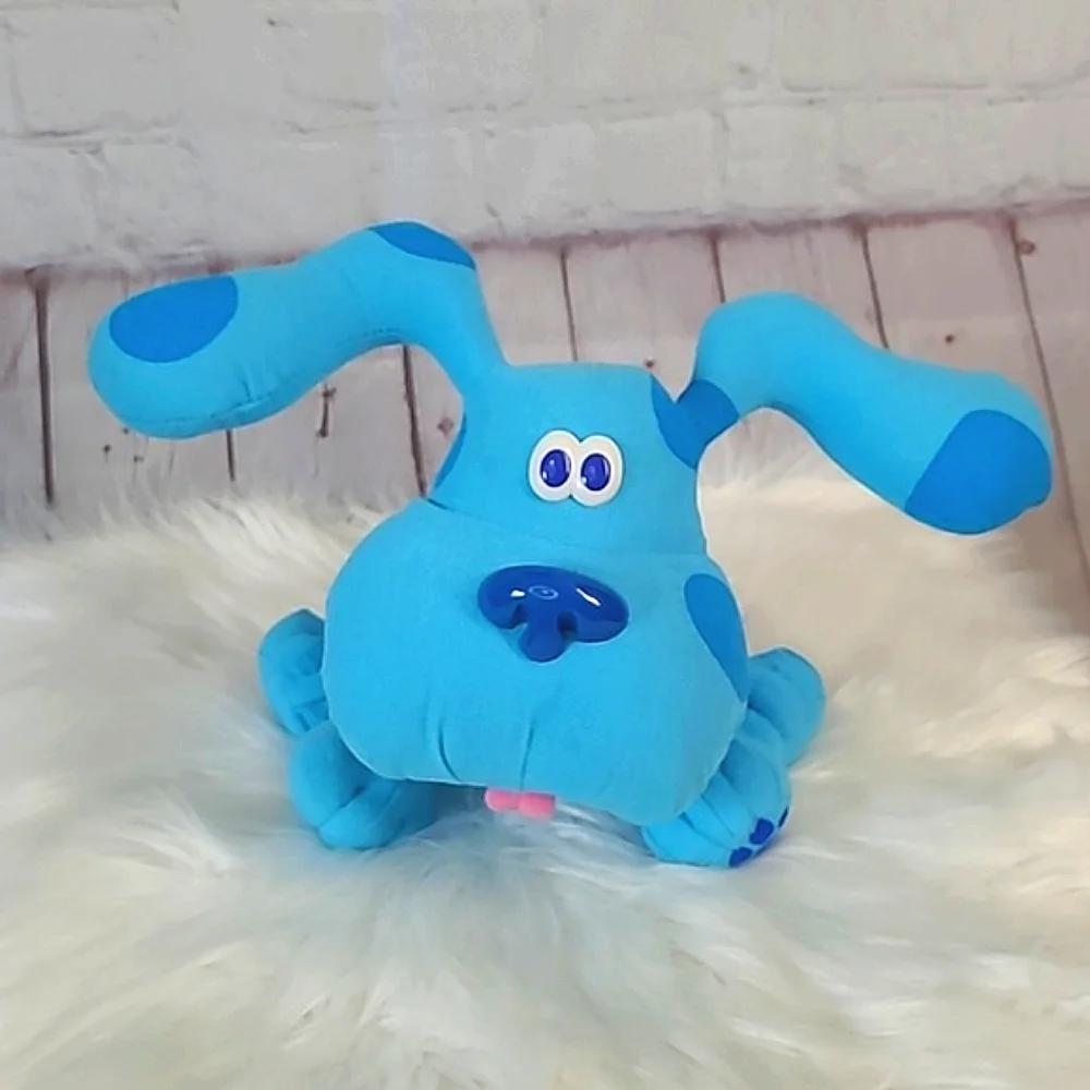 Vintage Tyco 1997 90s Mattel Blues Clues Poseable Blue Plush Stuffed Animal Nick - Picture 5 of 17